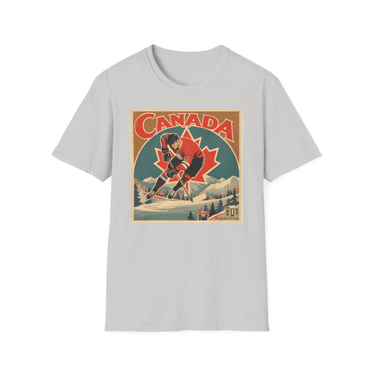 Canada Hockey Vintage Poster T-Shirt