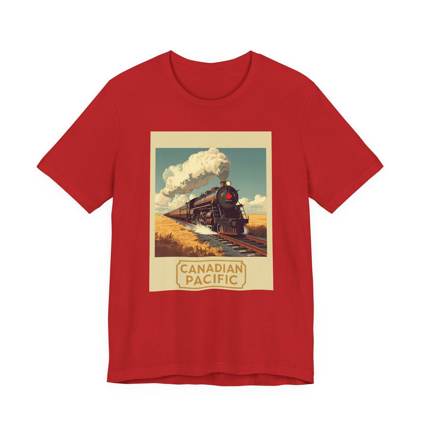 Canadian Pacific Vintage Train T‑Shirt — Retro Steam Locomotive Tee