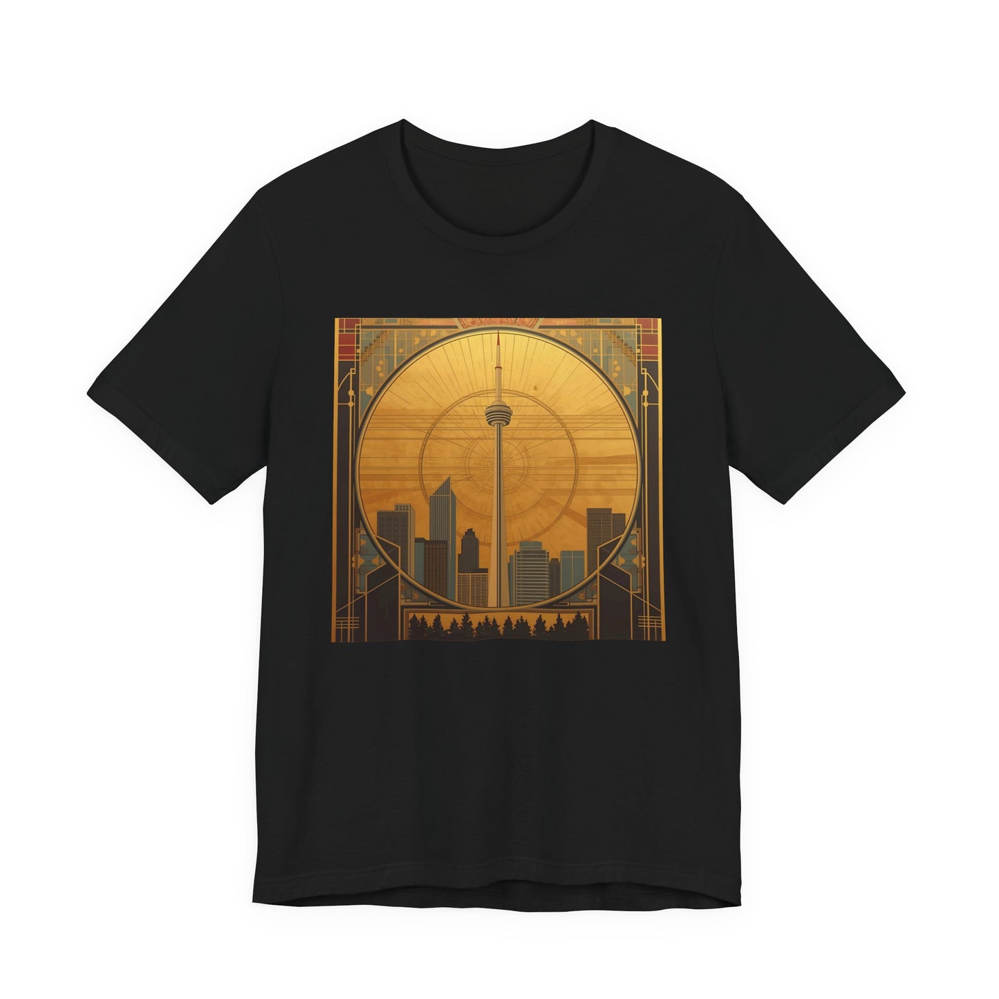 Toronto Skyline Tee — Retro CN Tower Sunset Graphic T-Shirt