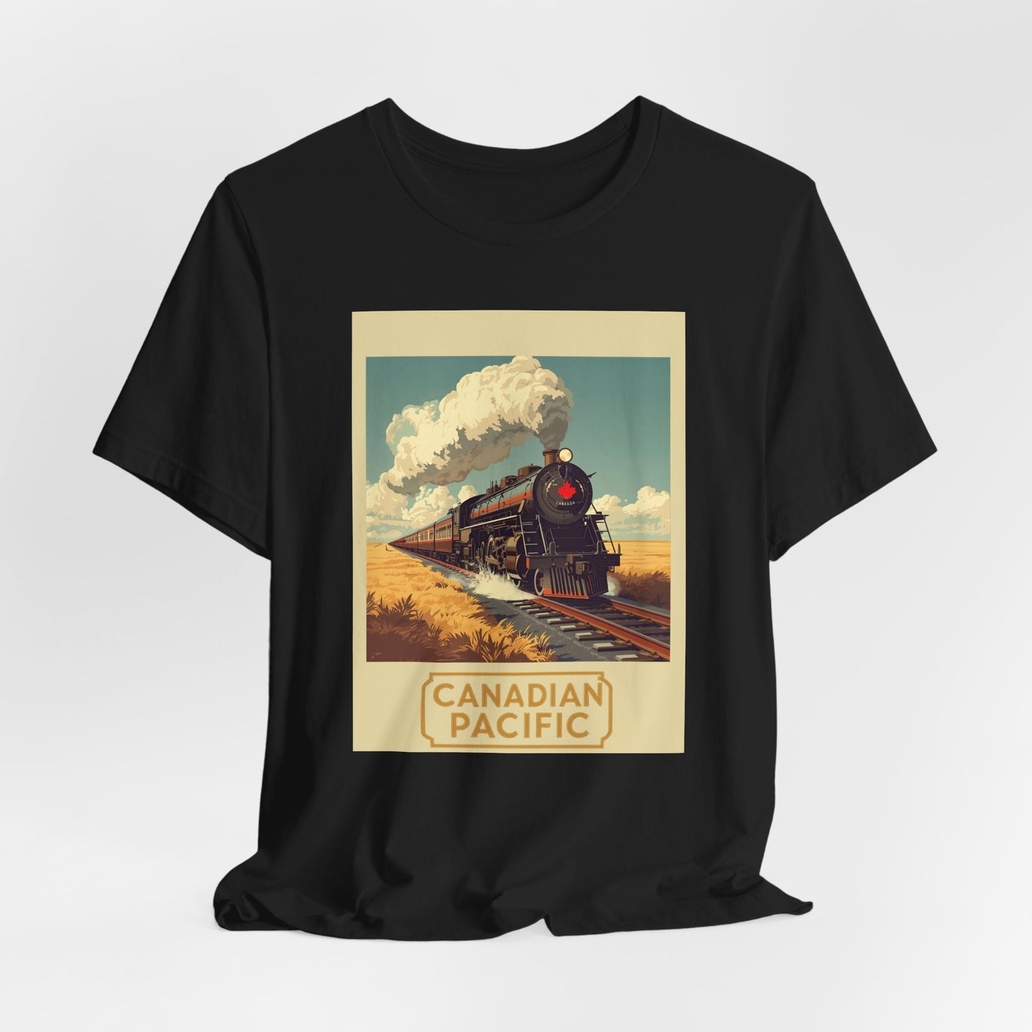 Canadian Pacific Vintage Train T‑Shirt — Retro Steam Locomotive Tee