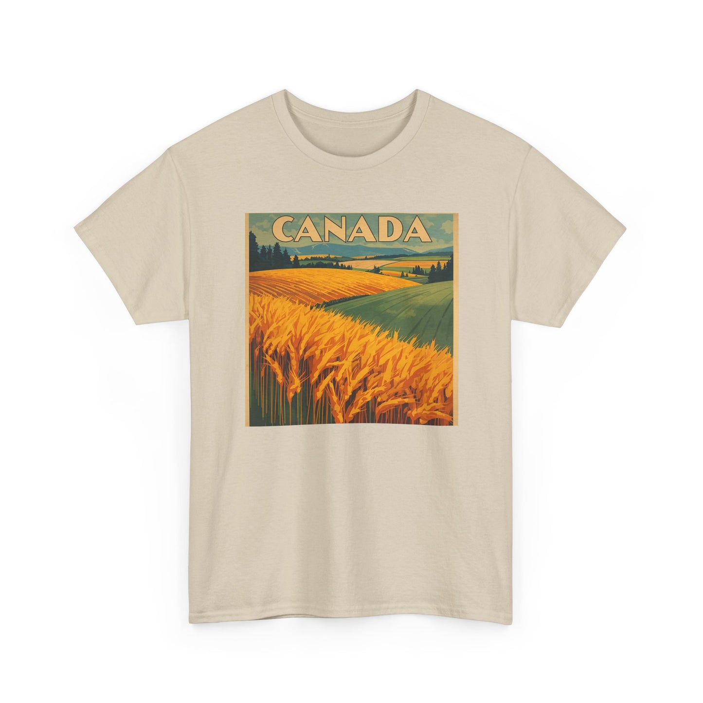Canada Prairie Wheat Vintage Travel T‑Shirt