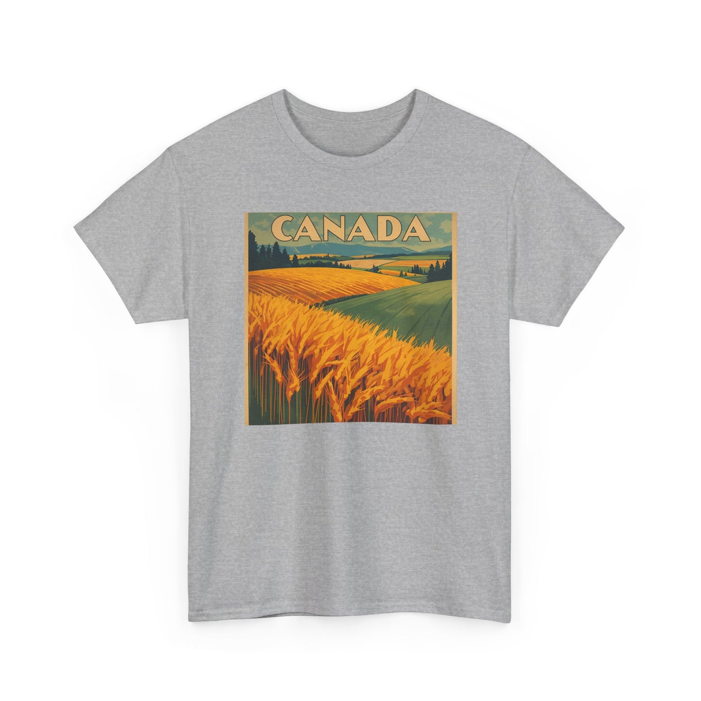 Canada Prairie Wheat Vintage Travel T‑Shirt