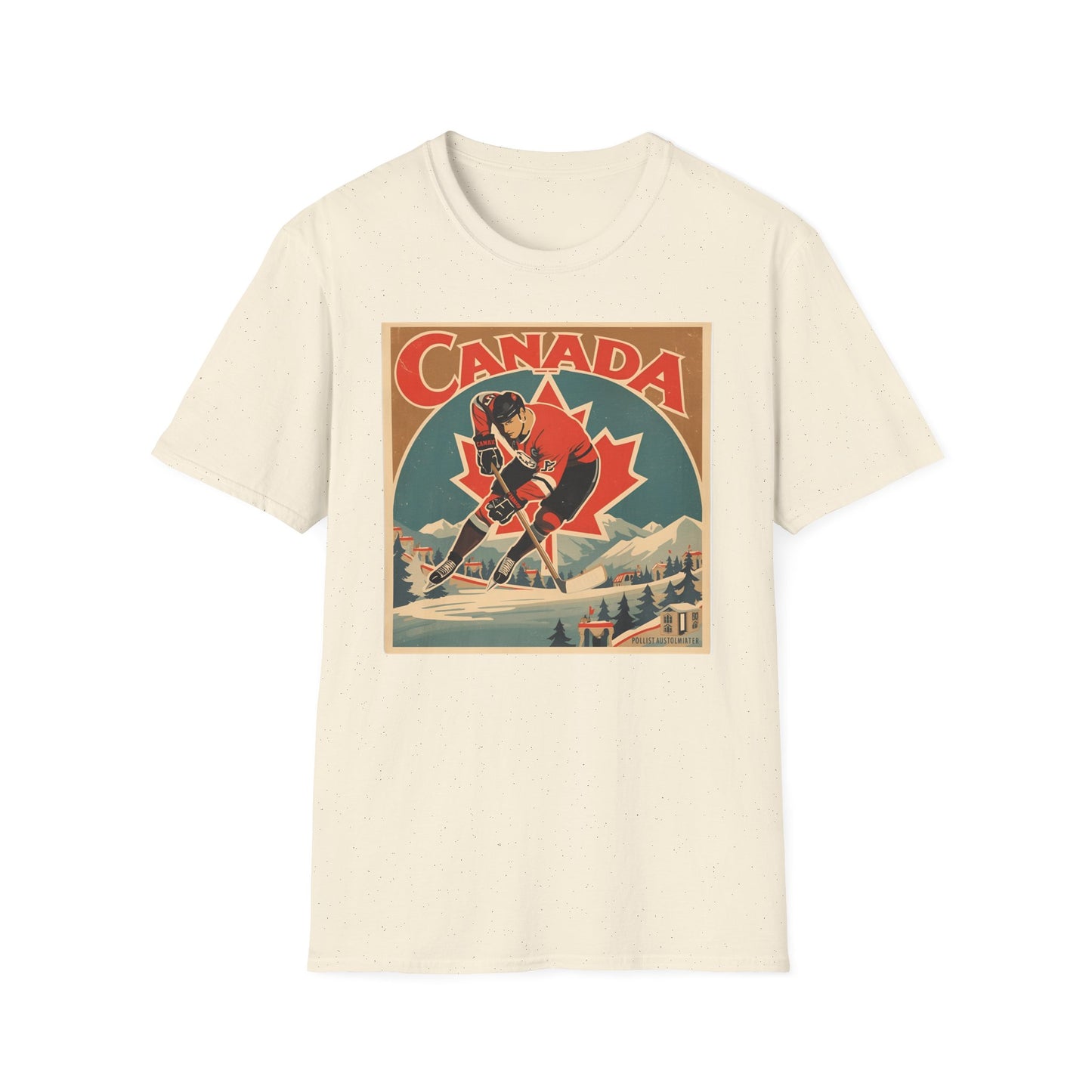 Canada Hockey Vintage Poster T-Shirt