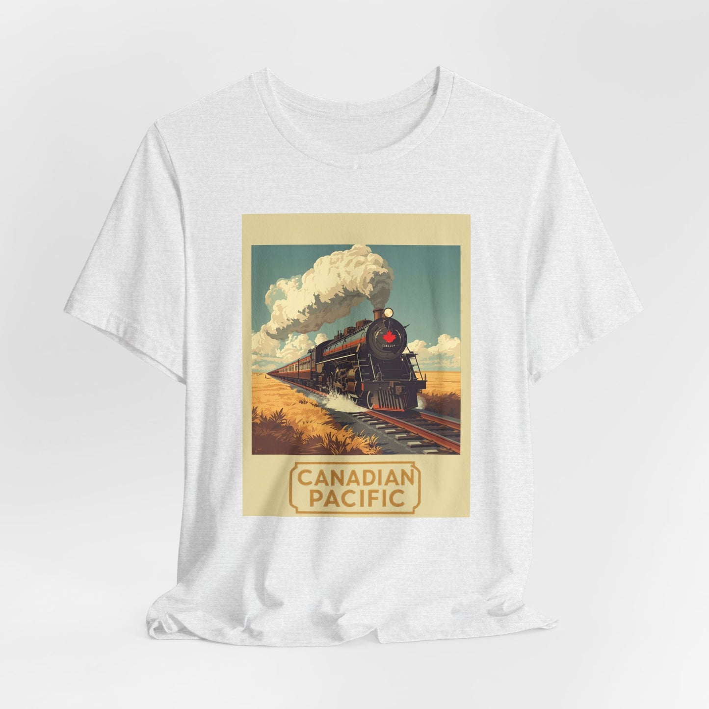 Canadian Pacific Vintage Train T‑Shirt — Retro Steam Locomotive Tee
