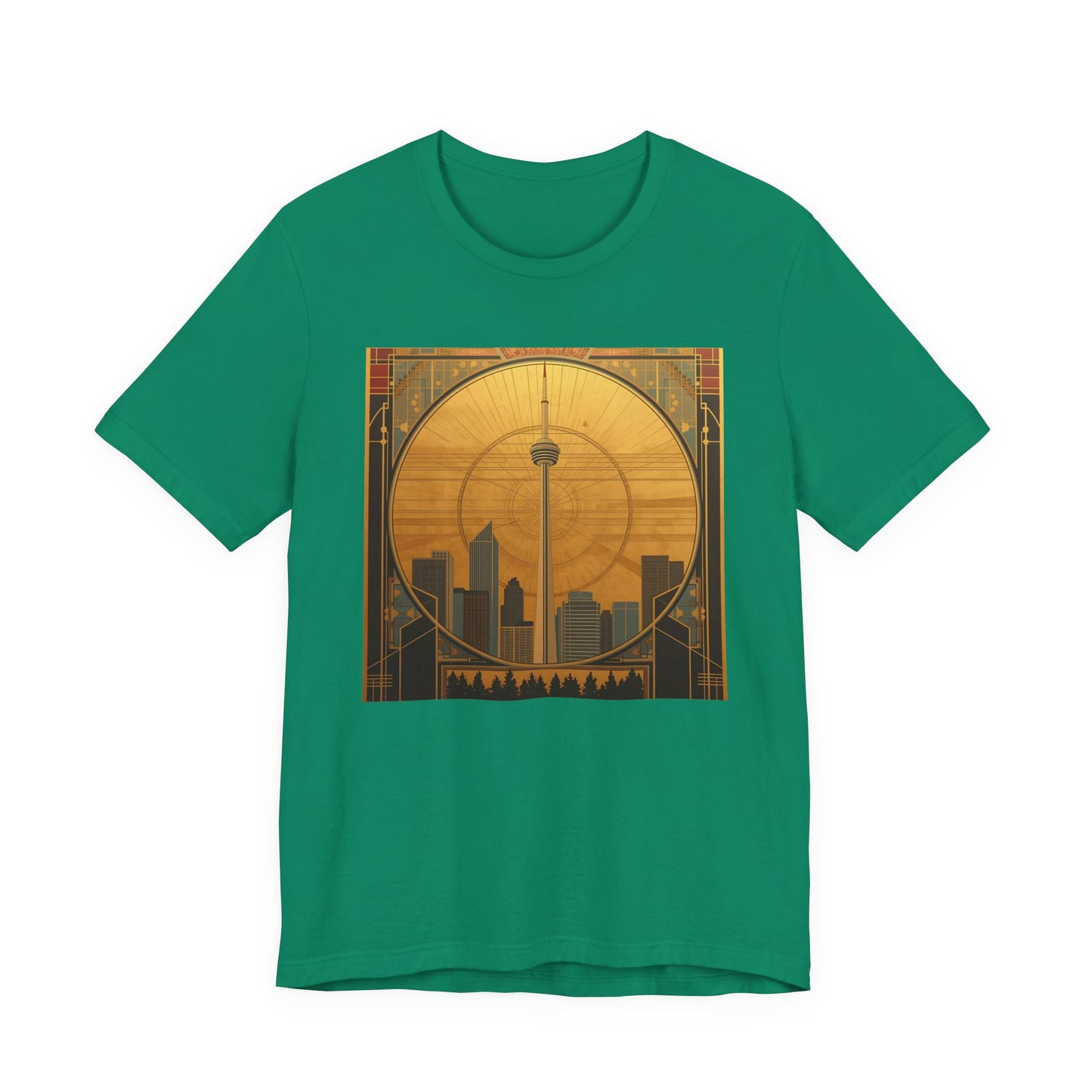 Toronto Skyline Tee — Retro CN Tower Sunset Graphic T-Shirt