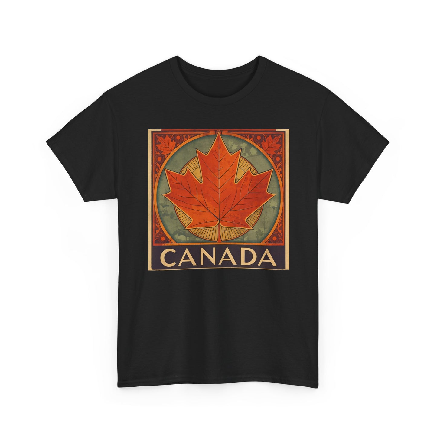 Canada Maple Leaf T‑Shirt — Vintage Retro Canadian Travel Tee