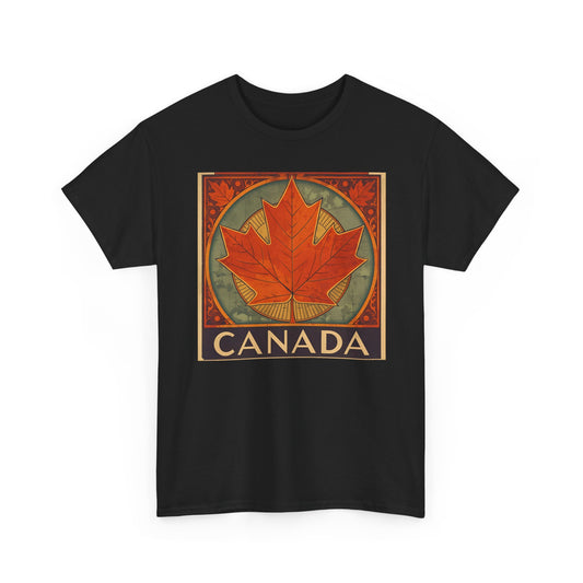 Canada Maple Leaf T‑Shirt — Vintage Retro Canadian Travel Tee