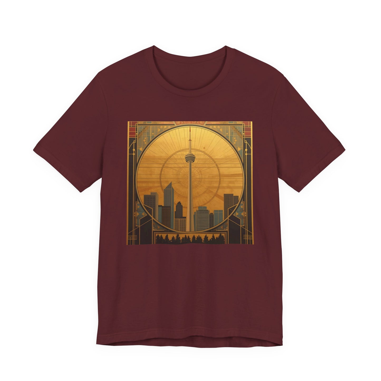Toronto Skyline Tee — Retro CN Tower Sunset Graphic T-Shirt