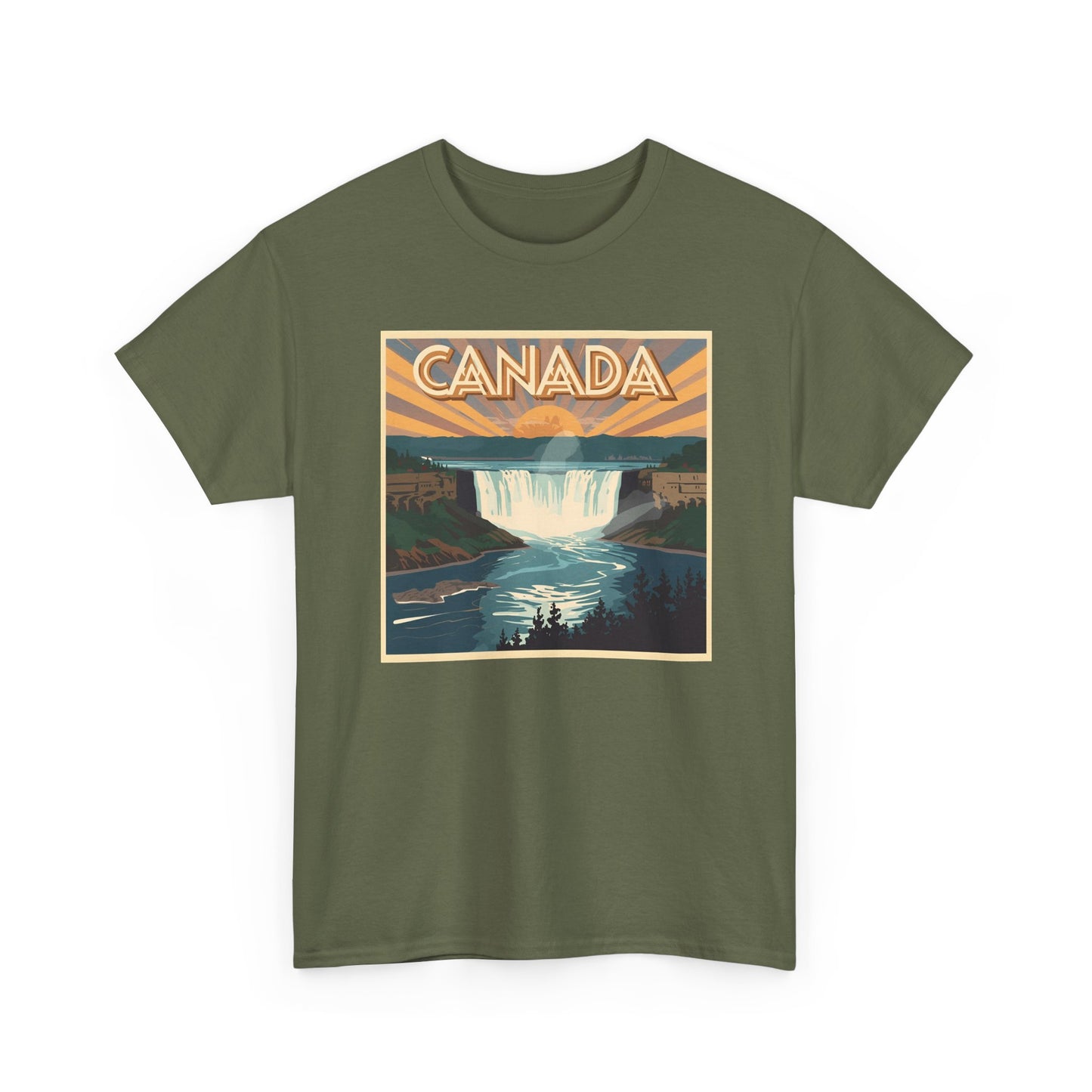 Canada Vintage Travel T-Shirt — Retro Niagara Falls Scenic Tee