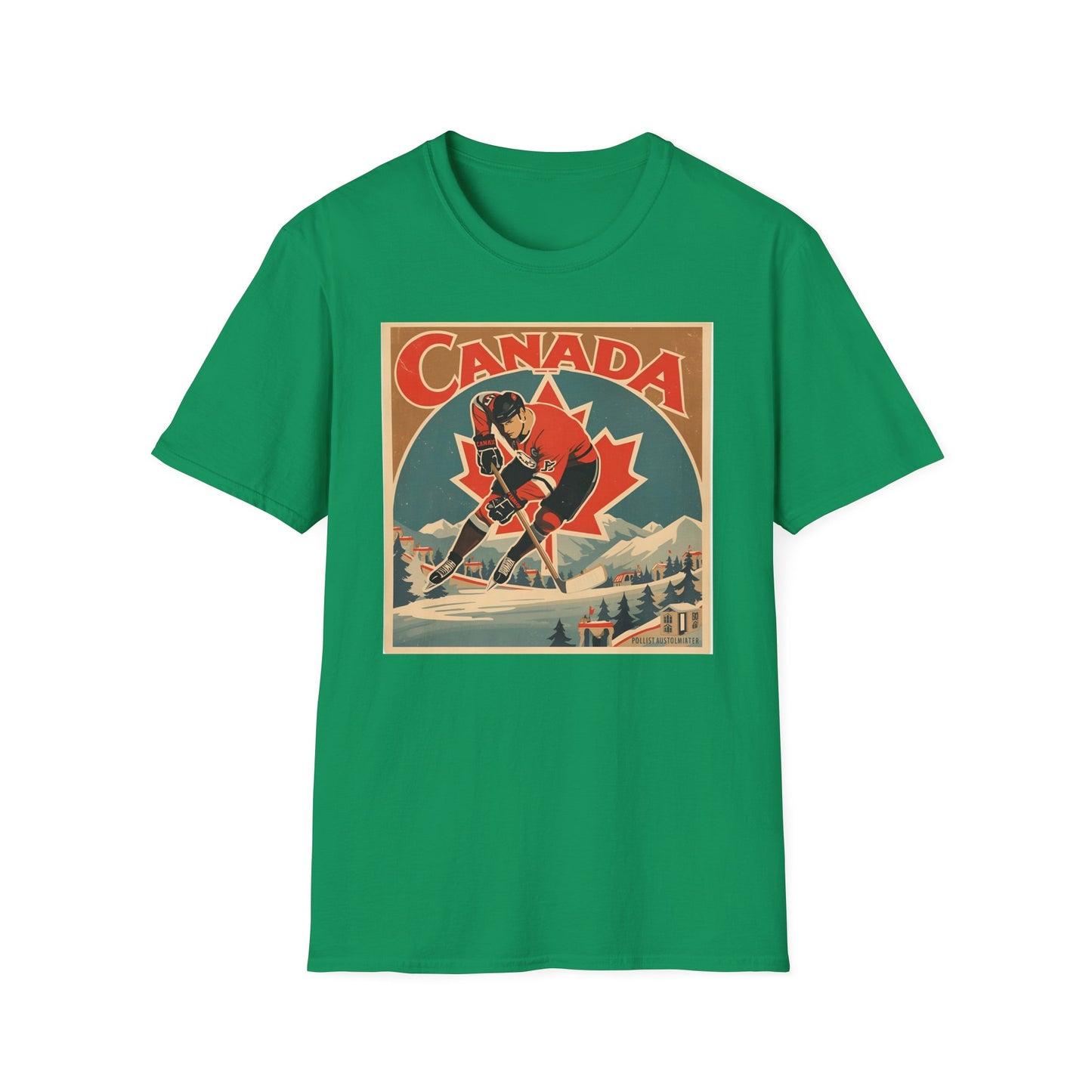 Canada Hockey Vintage Poster T-Shirt