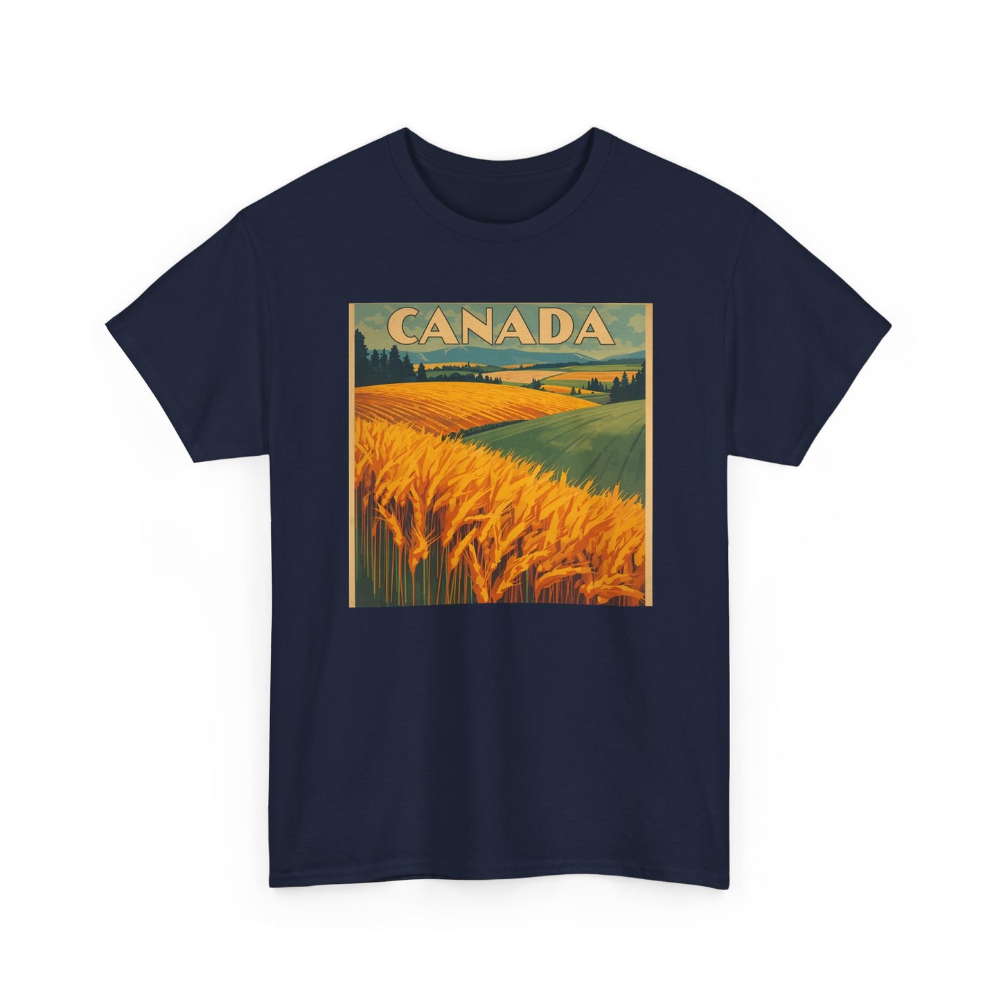 Canada Prairie Wheat Vintage Travel T‑Shirt