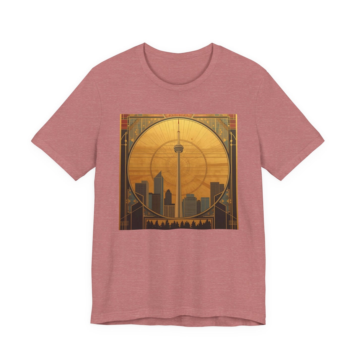 Toronto Skyline Tee — Retro CN Tower Sunset Graphic T-Shirt
