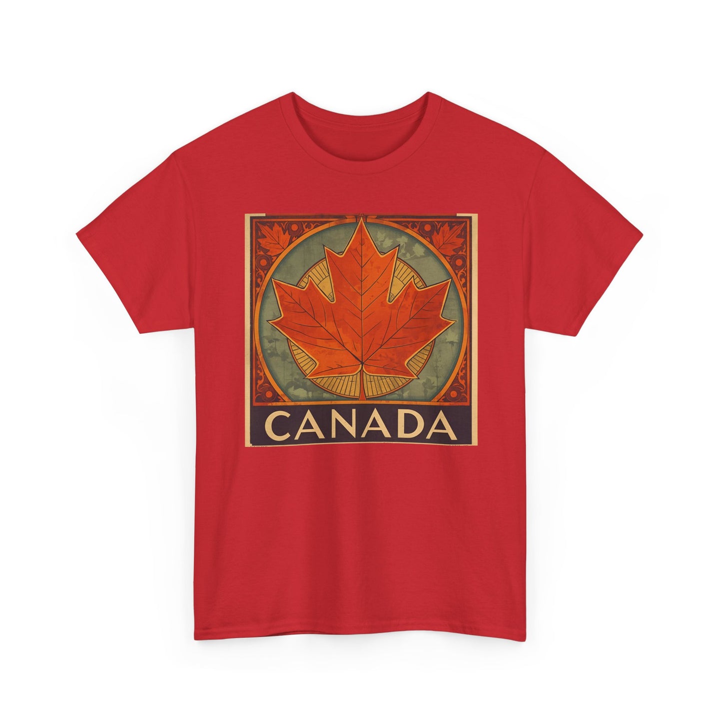 Canada Maple Leaf T‑Shirt — Vintage Retro Canadian Travel Tee