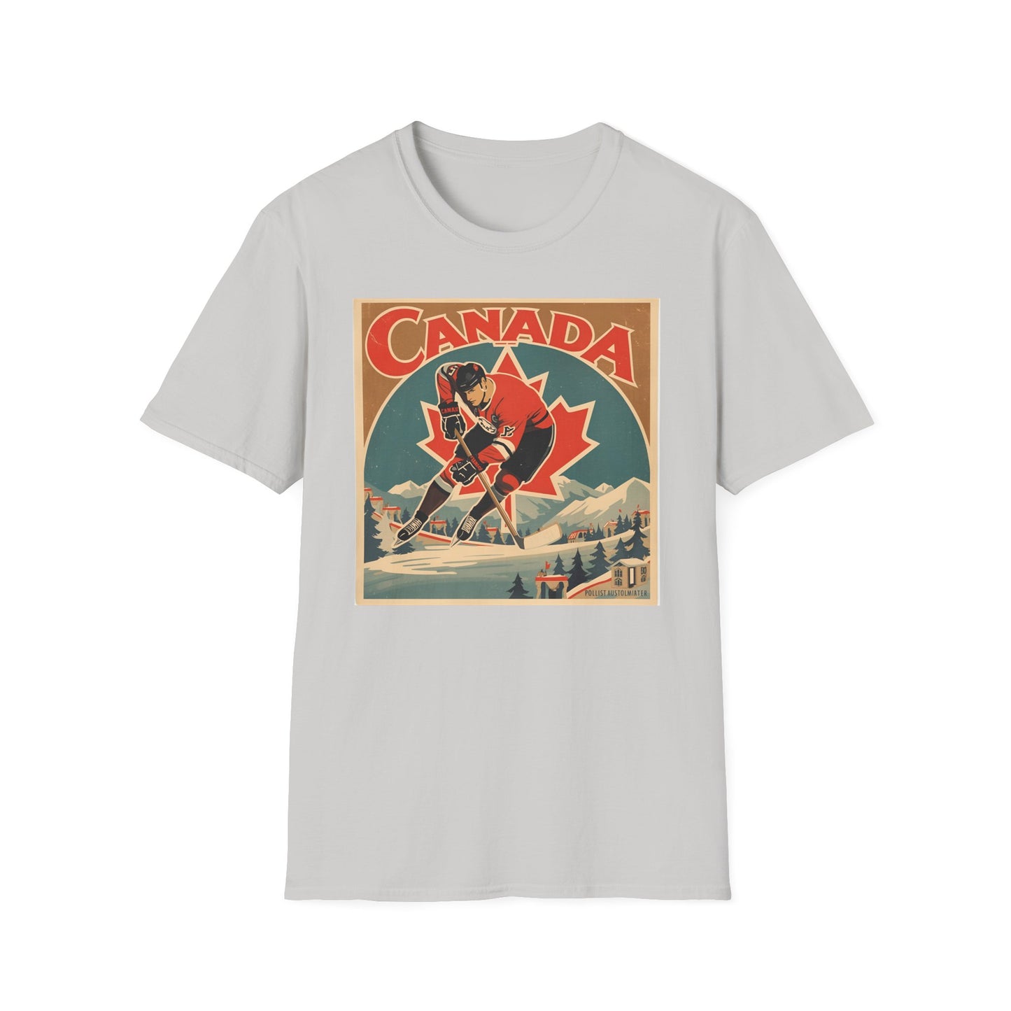 Canada Hockey Vintage Poster T-Shirt