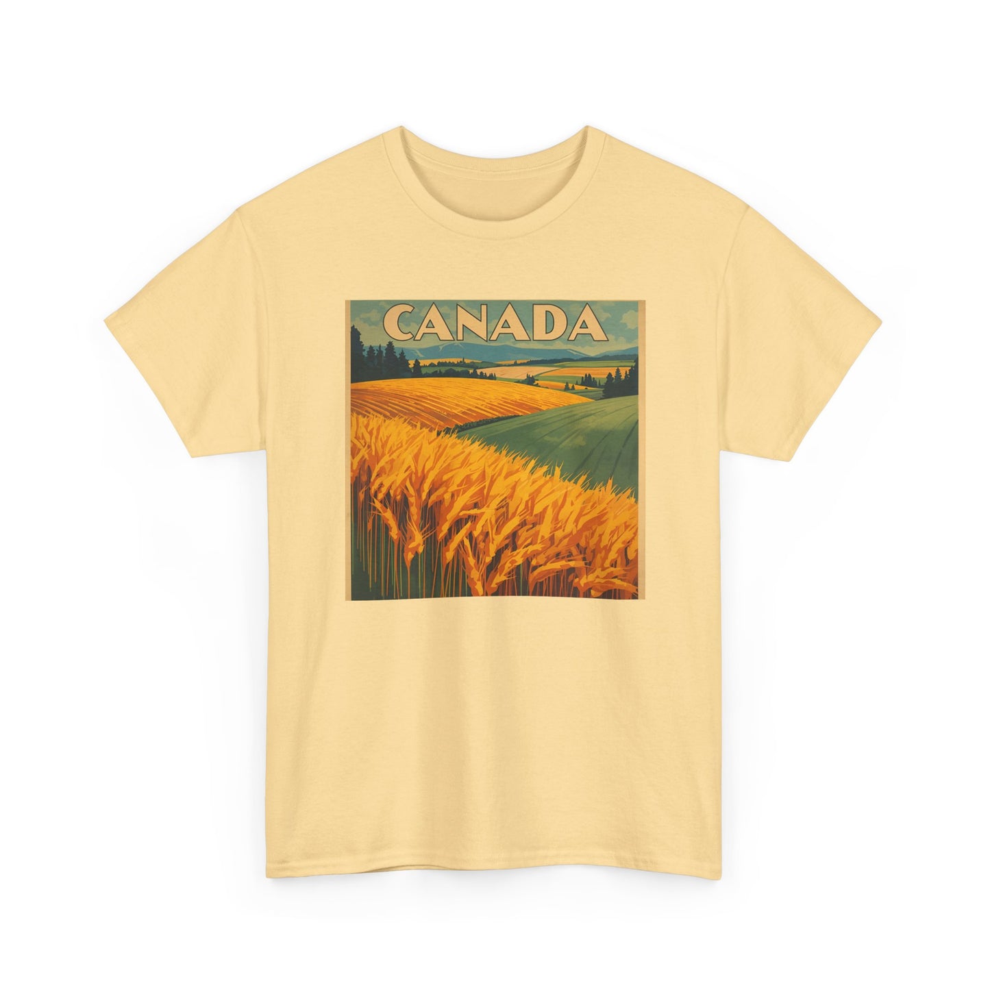 Canada Prairie Wheat Vintage Travel T‑Shirt