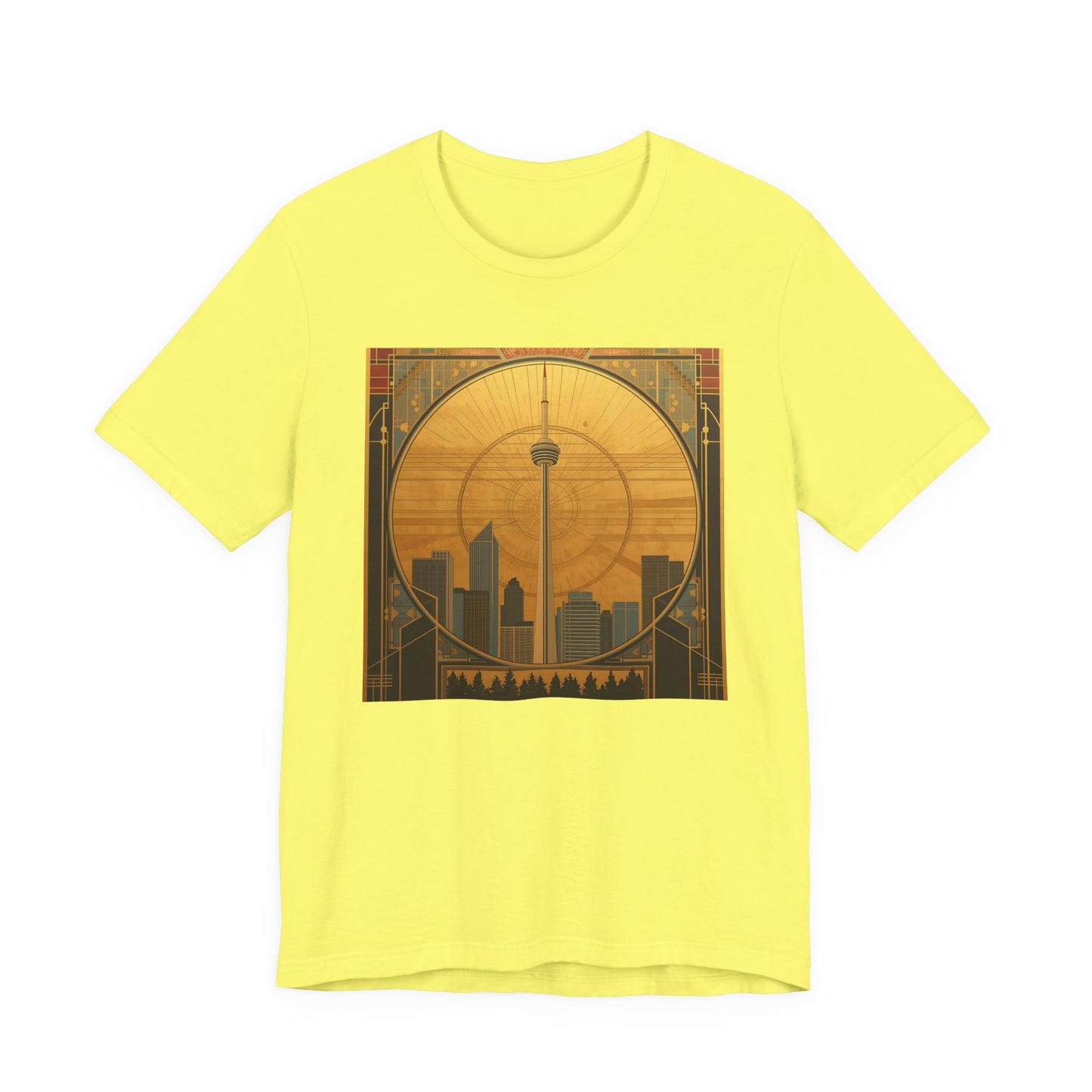 Toronto Skyline Tee — Retro CN Tower Sunset Graphic T-Shirt