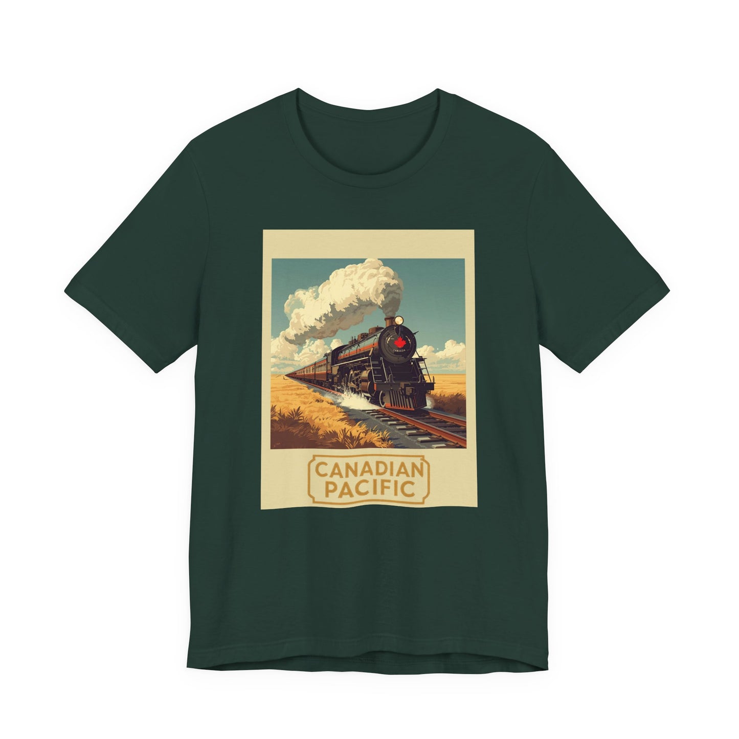 Canadian Pacific Vintage Train T‑Shirt — Retro Steam Locomotive Tee