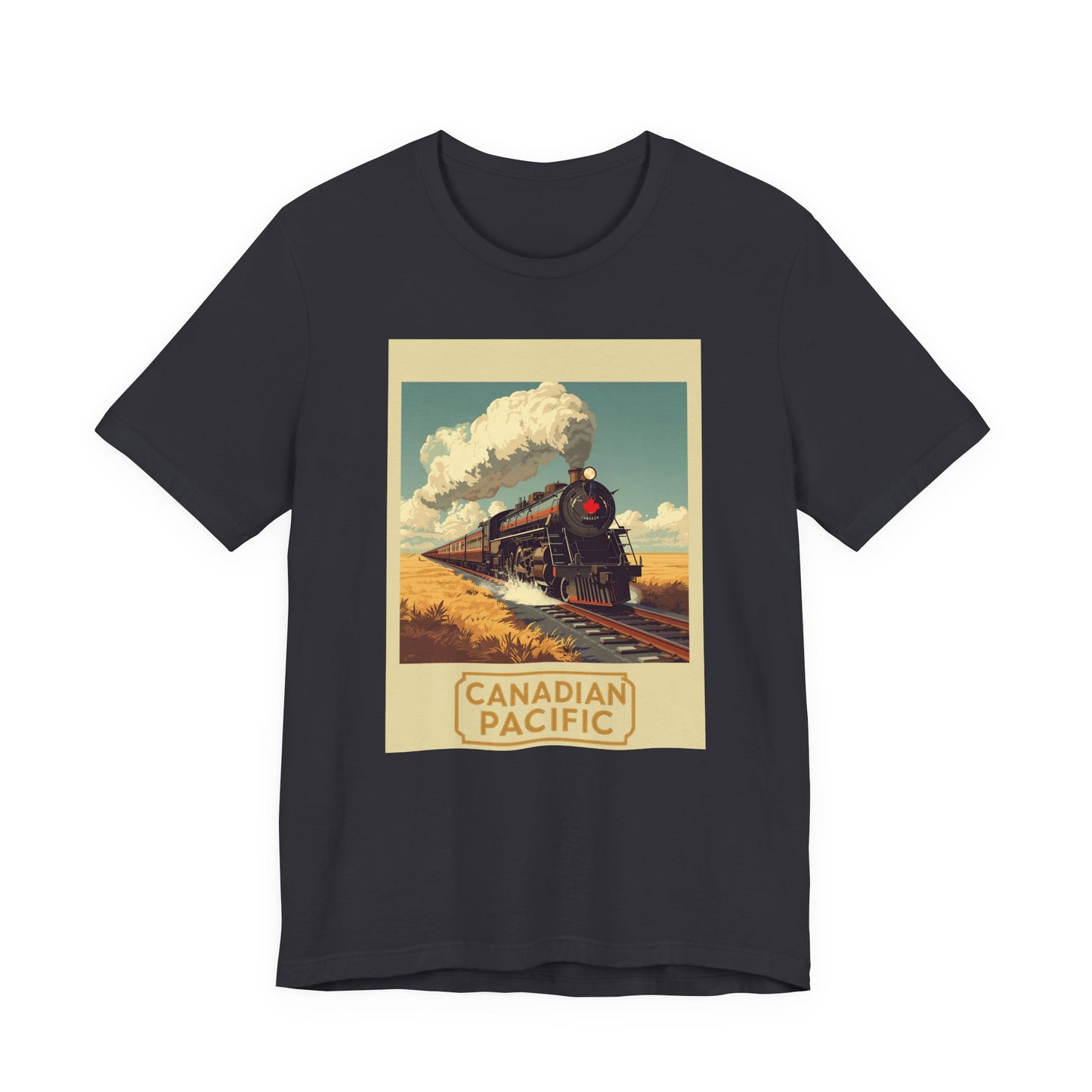Canadian Pacific Vintage Train T‑Shirt — Retro Steam Locomotive Tee