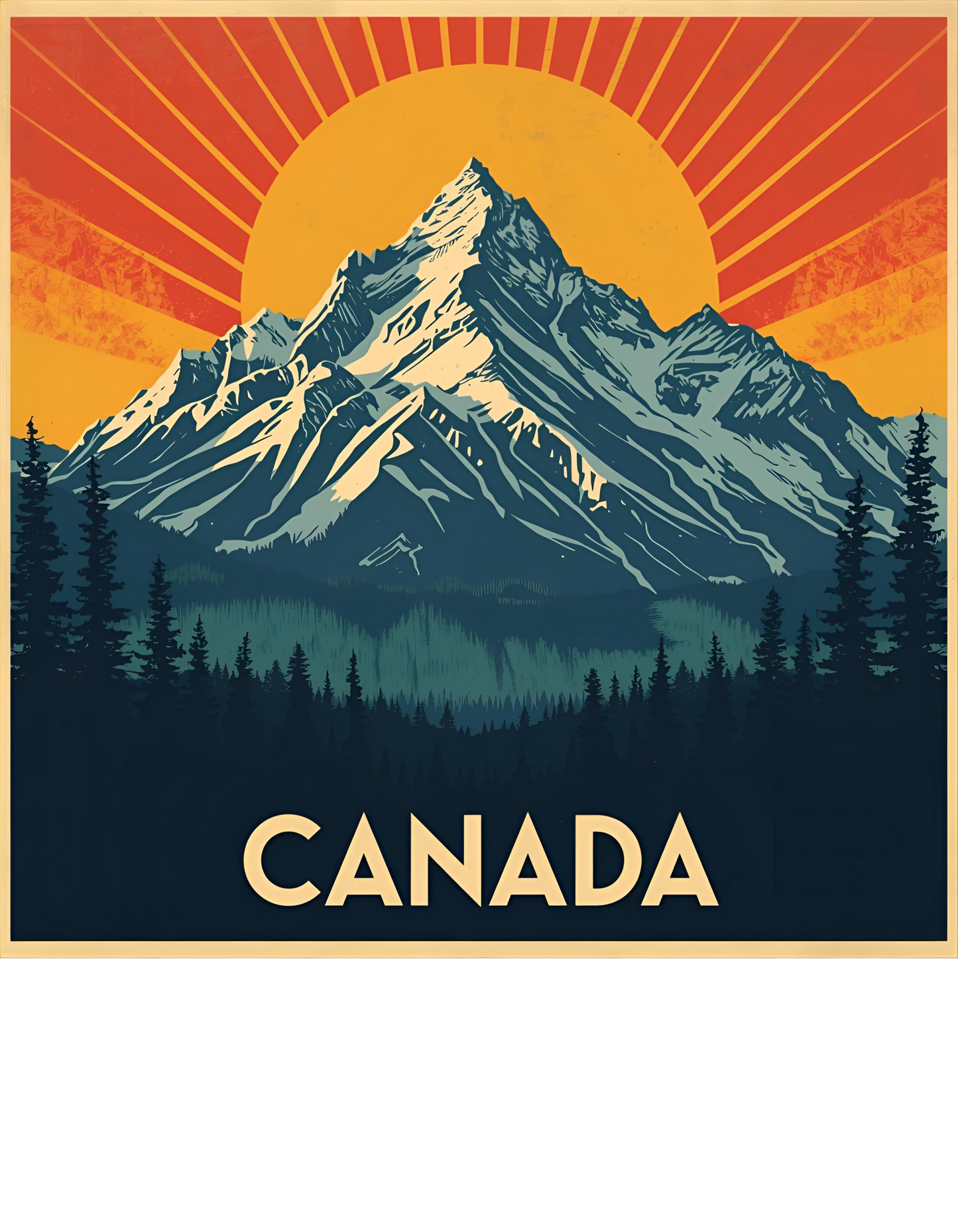 Canada Mountain Vintage Tee