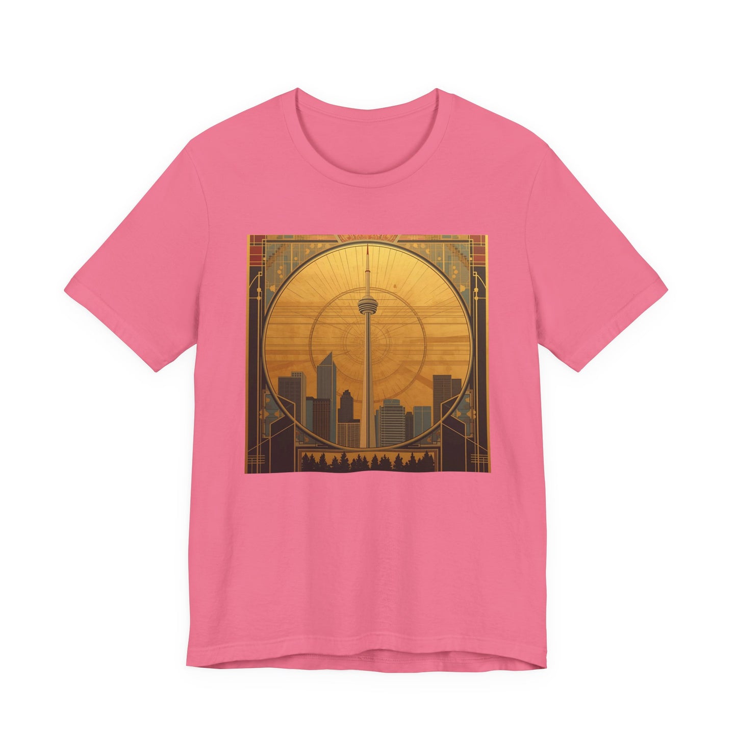 Toronto Skyline Tee — Retro CN Tower Sunset Graphic T-Shirt
