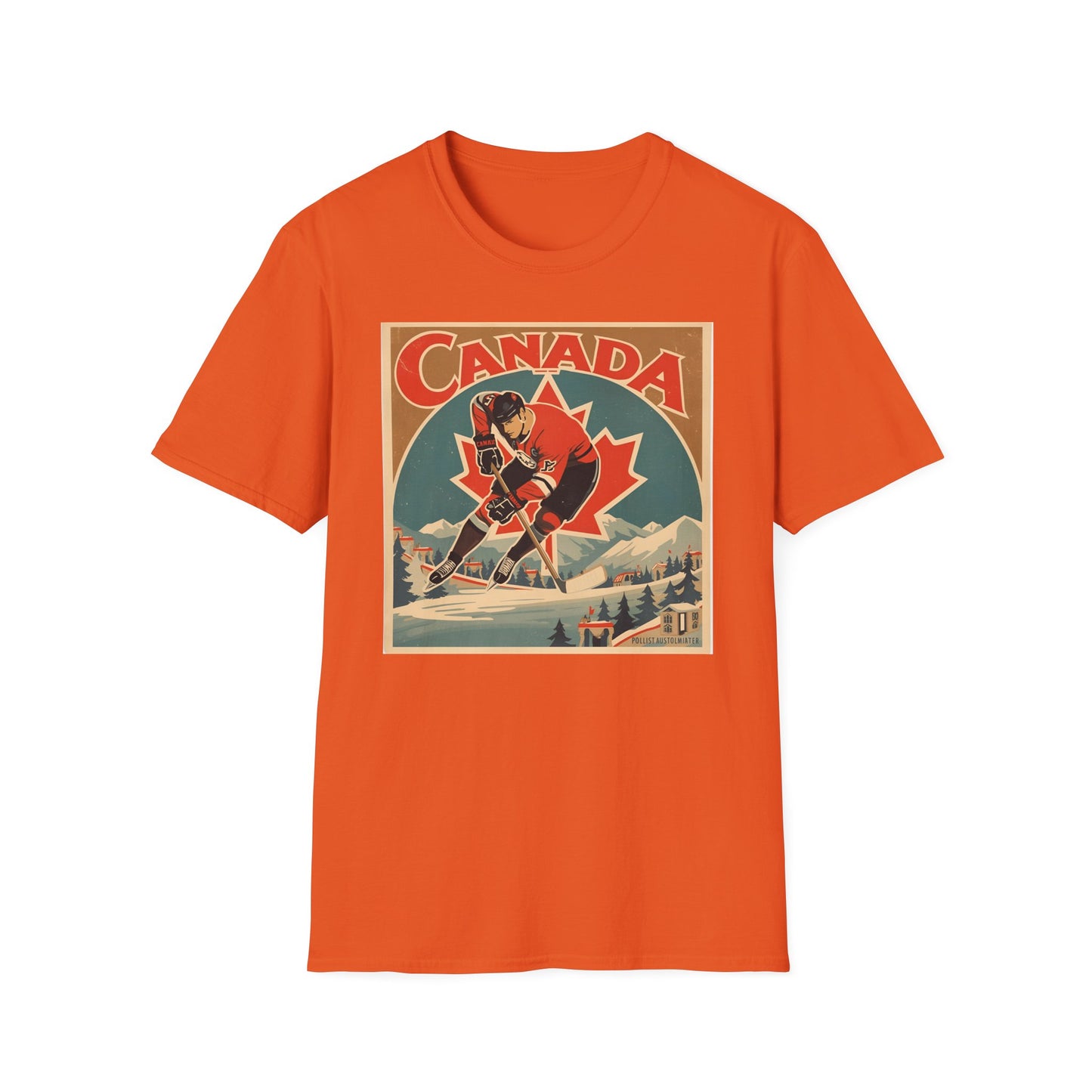 Canada Hockey Vintage Poster T-Shirt