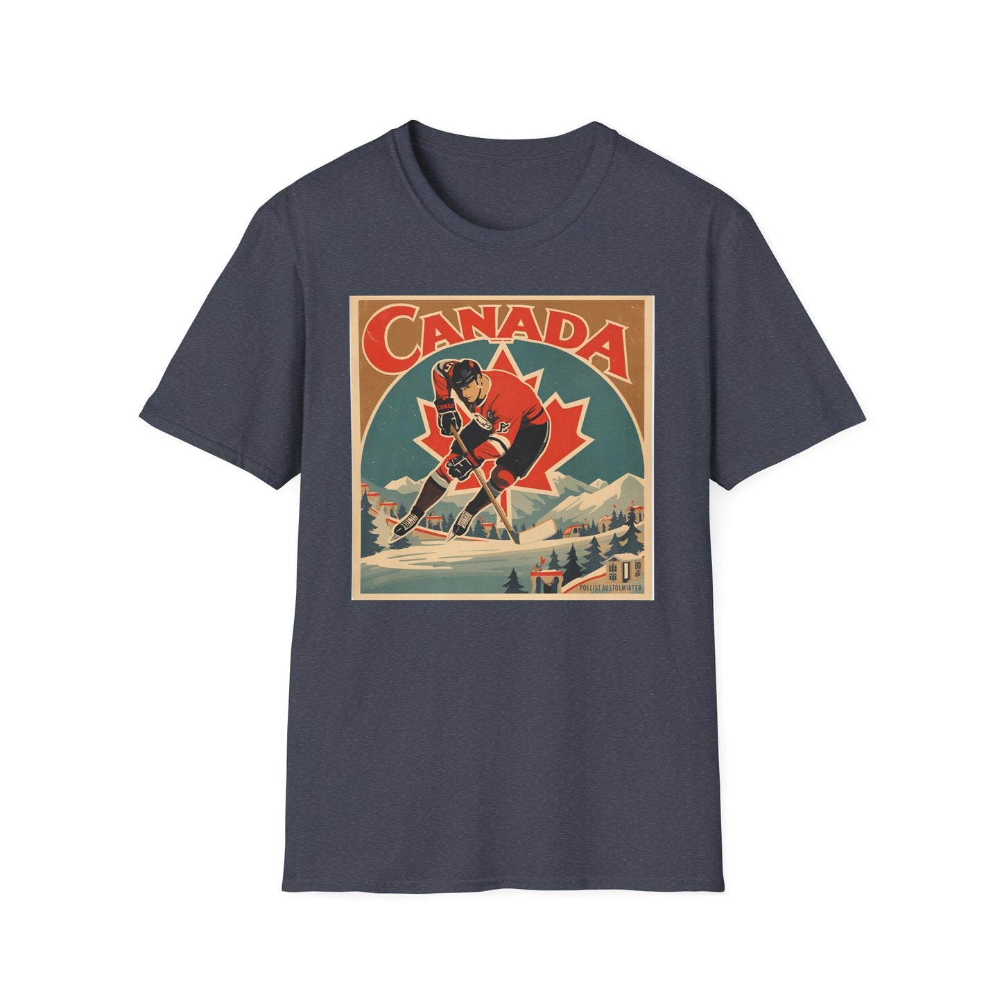 Canada Hockey Vintage Poster T-Shirt