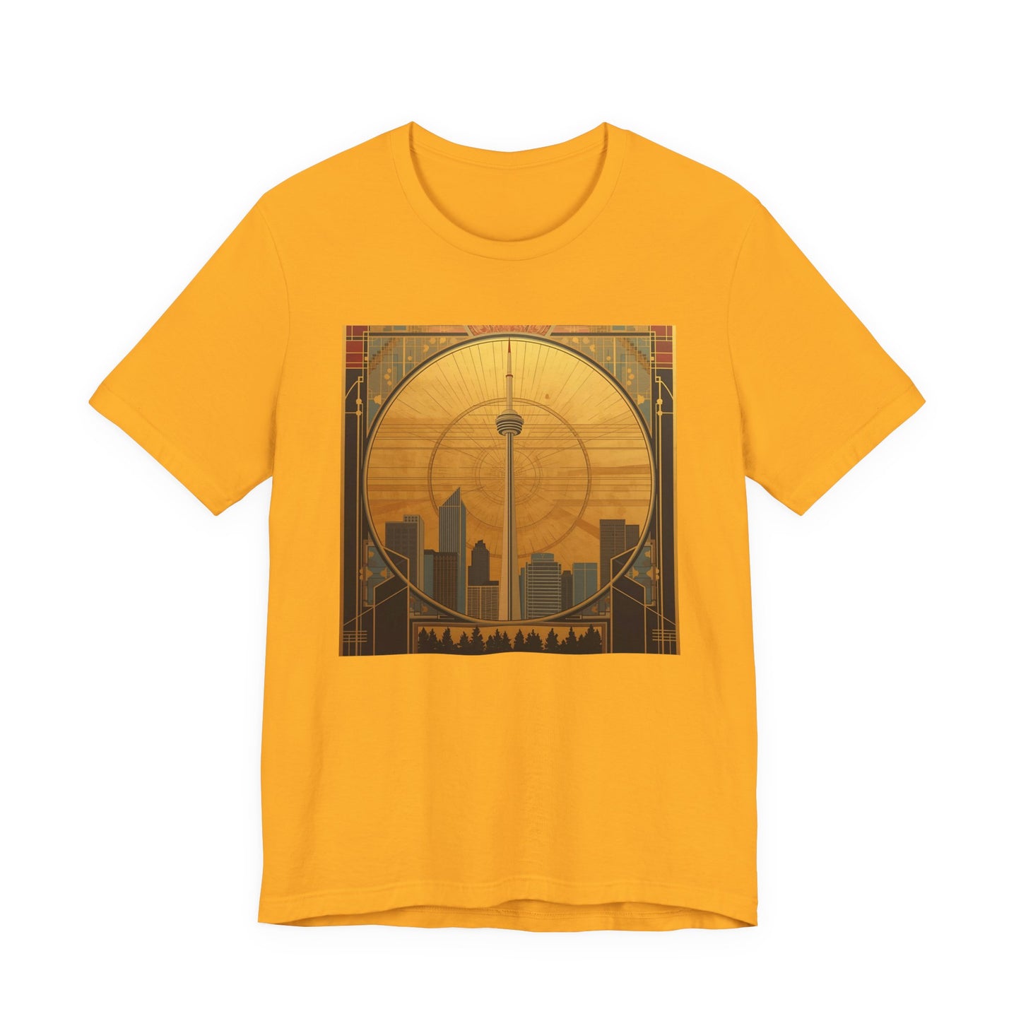 Toronto Skyline Tee — Retro CN Tower Sunset Graphic T-Shirt