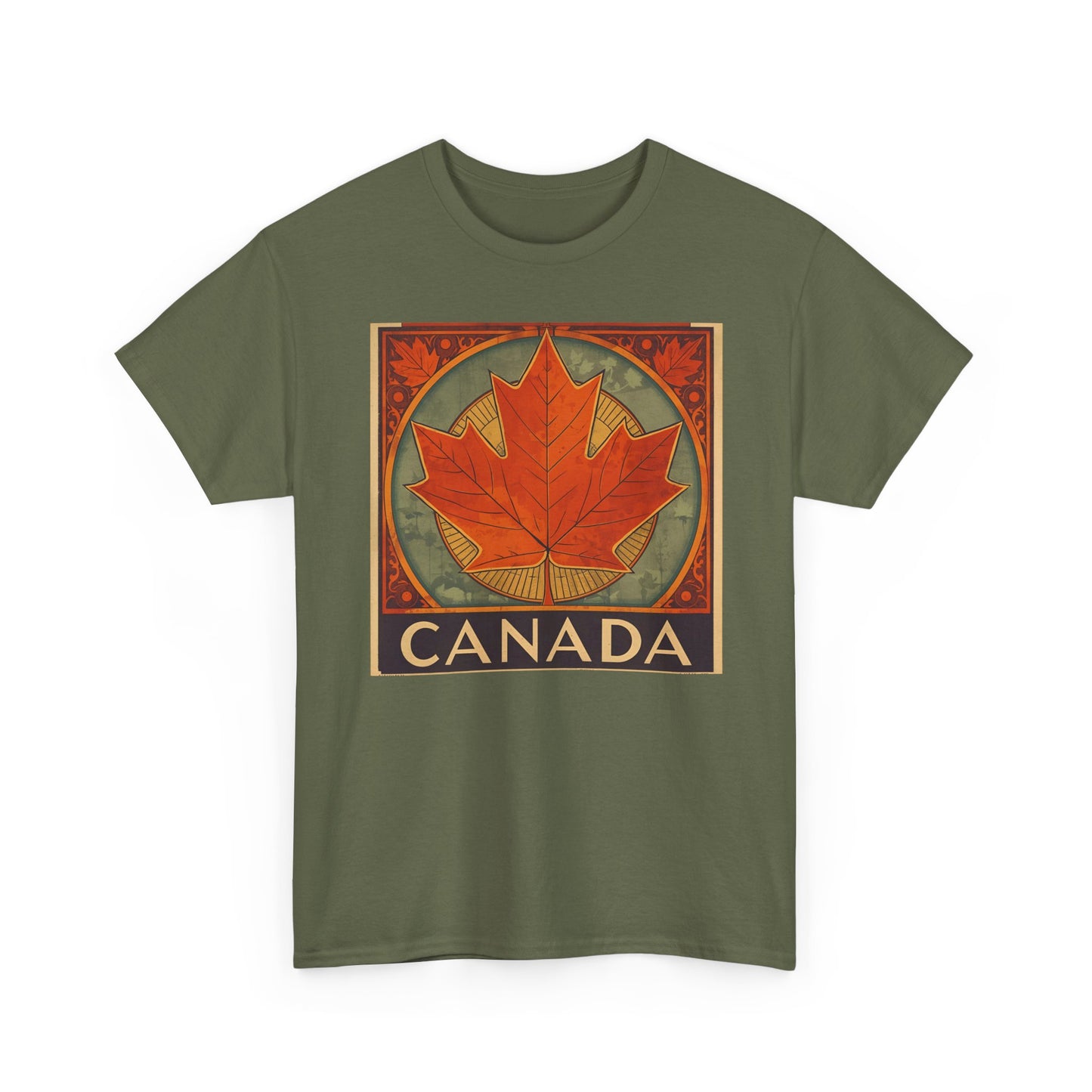 Canada Maple Leaf T‑Shirt — Vintage Retro Canadian Travel Tee