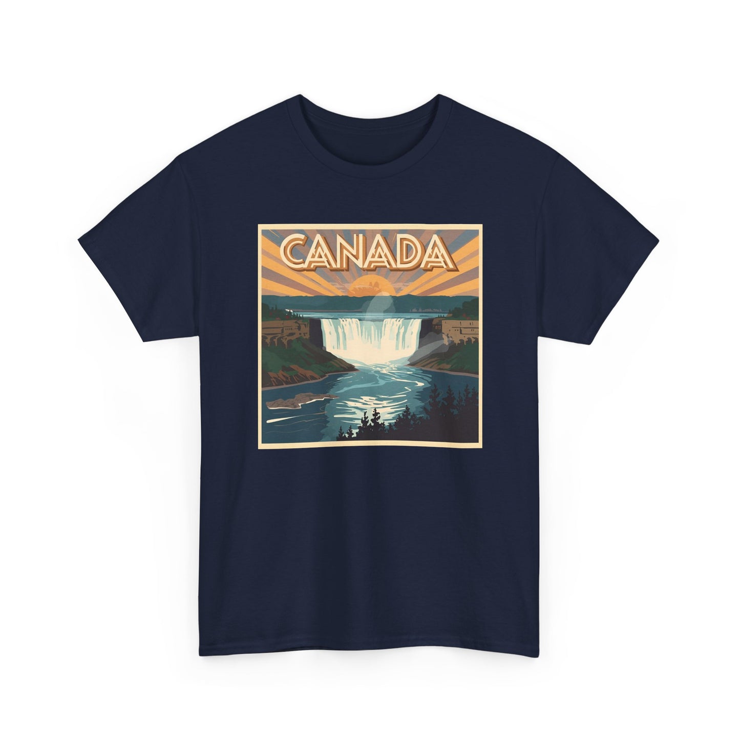 Canada Vintage Travel T-Shirt — Retro Niagara Falls Scenic Tee