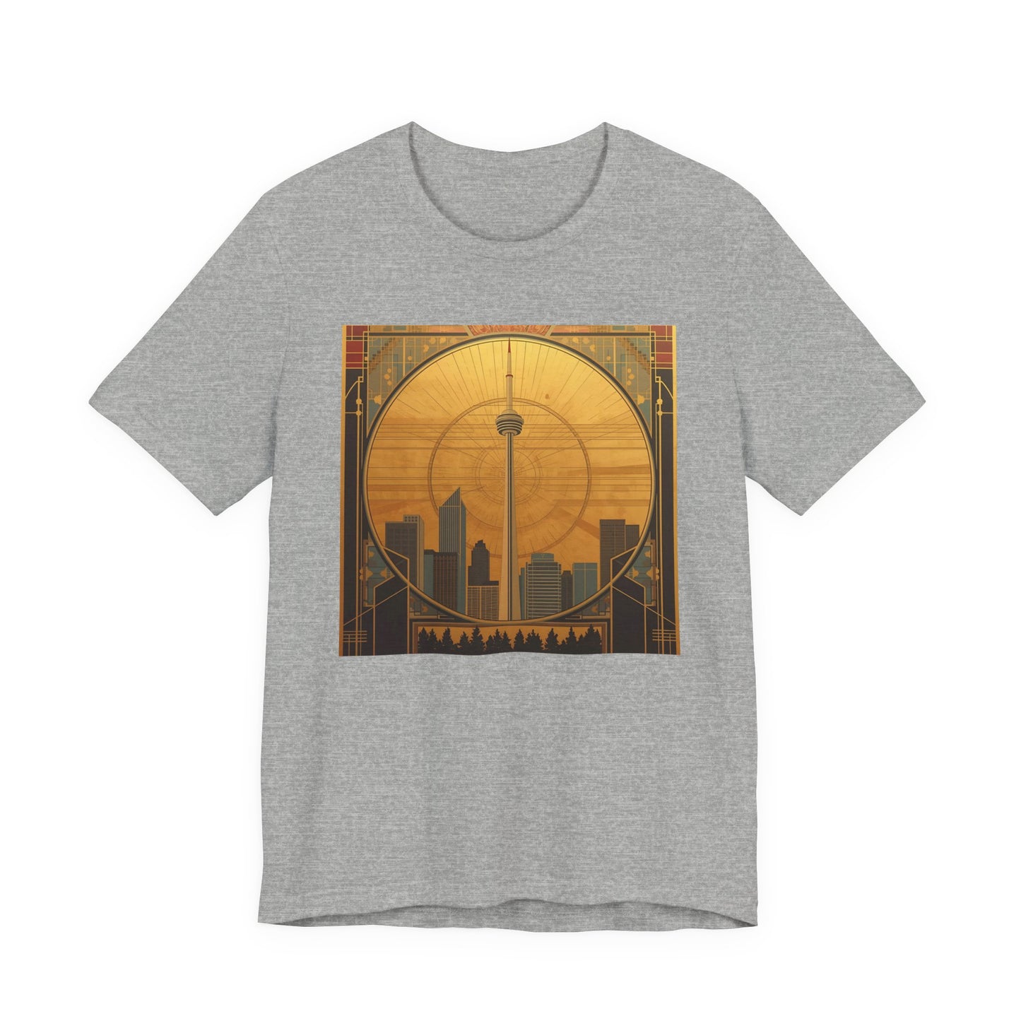 Toronto Skyline Tee — Retro CN Tower Sunset Graphic T-Shirt