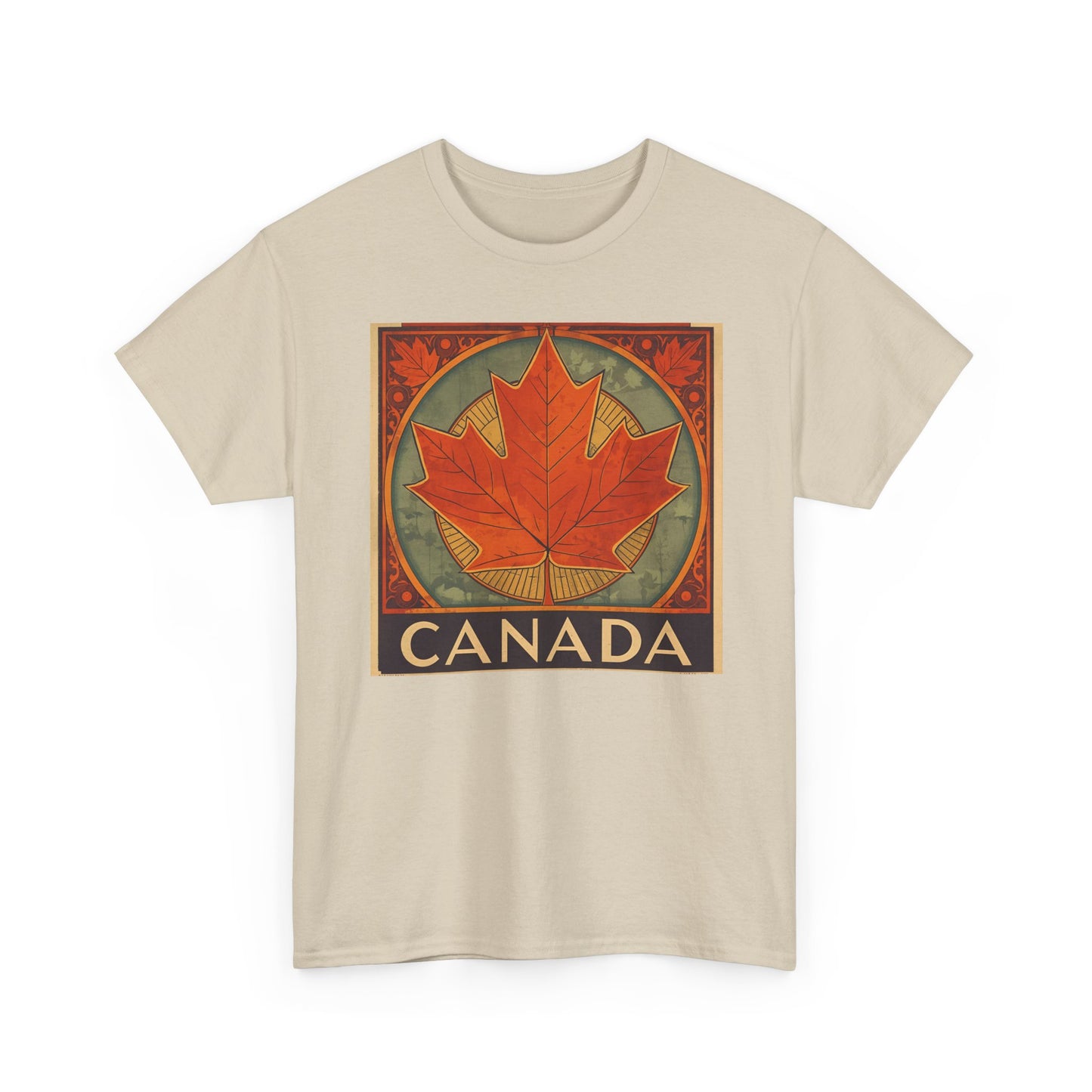 Canada Maple Leaf T‑Shirt — Vintage Retro Canadian Travel Tee