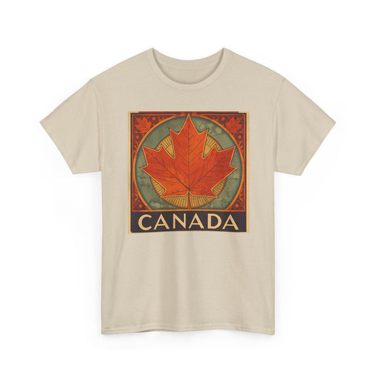 Canada Maple Leaf T‑Shirt — Vintage Retro Canadian Travel Tee