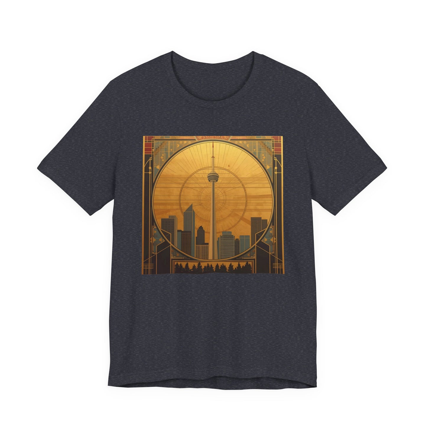 Toronto Skyline Tee — Retro CN Tower Sunset Graphic T-Shirt