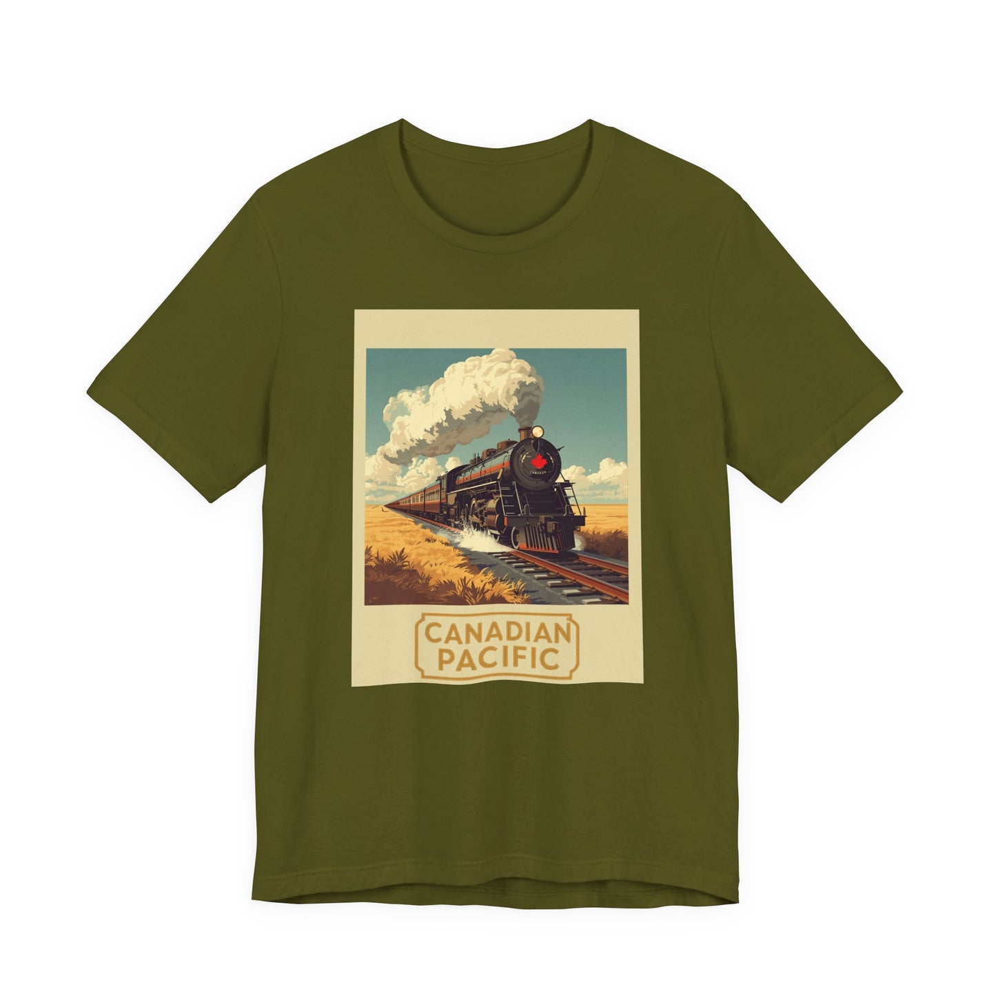 Canadian Pacific Vintage Train T‑Shirt — Retro Steam Locomotive Tee