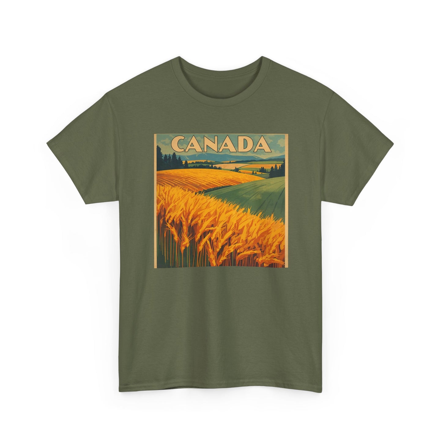Canada Prairie Wheat Vintage Travel T‑Shirt