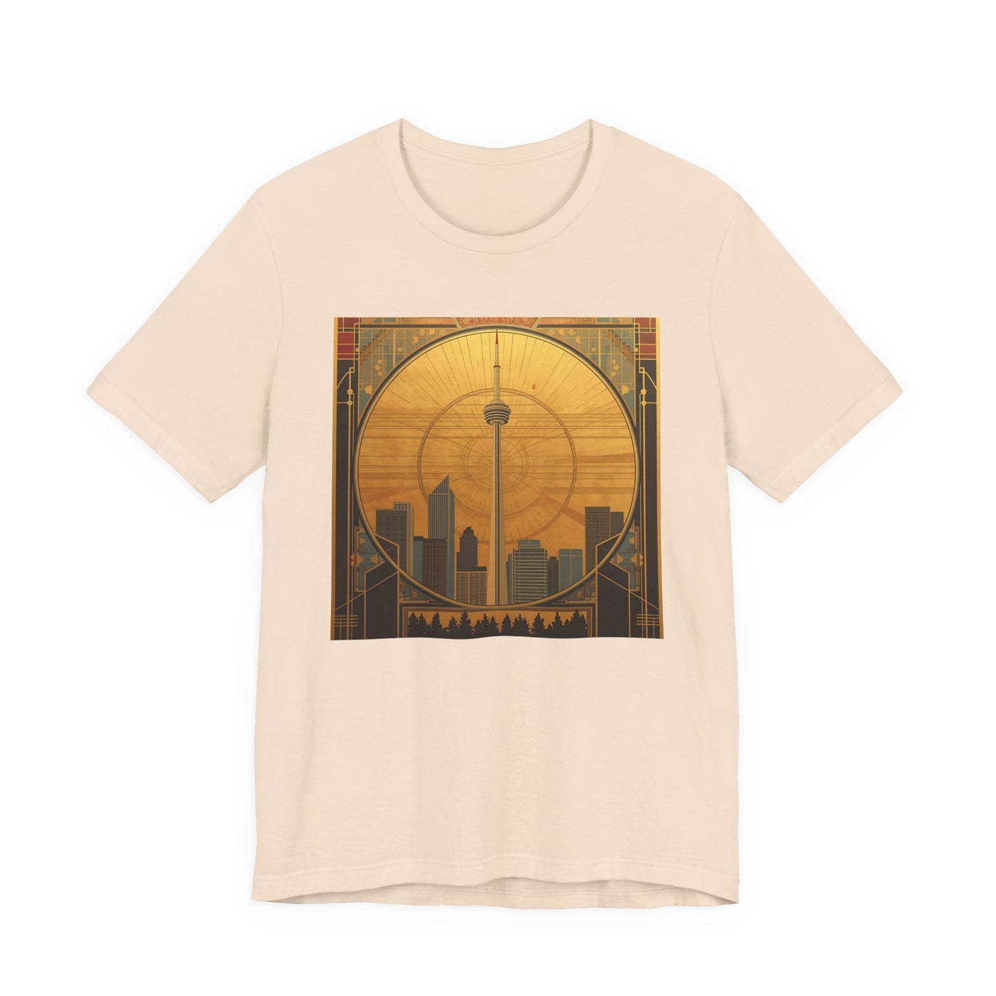 Toronto Skyline Tee — Retro CN Tower Sunset Graphic T-Shirt