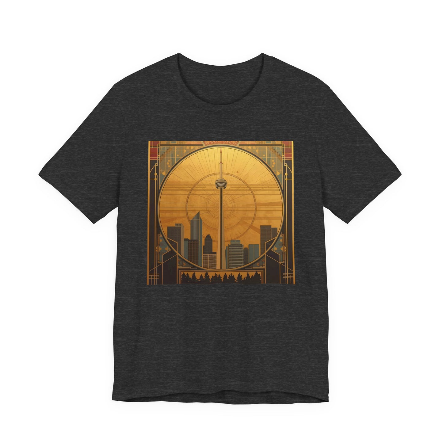 Toronto Skyline Tee — Retro CN Tower Sunset Graphic T-Shirt