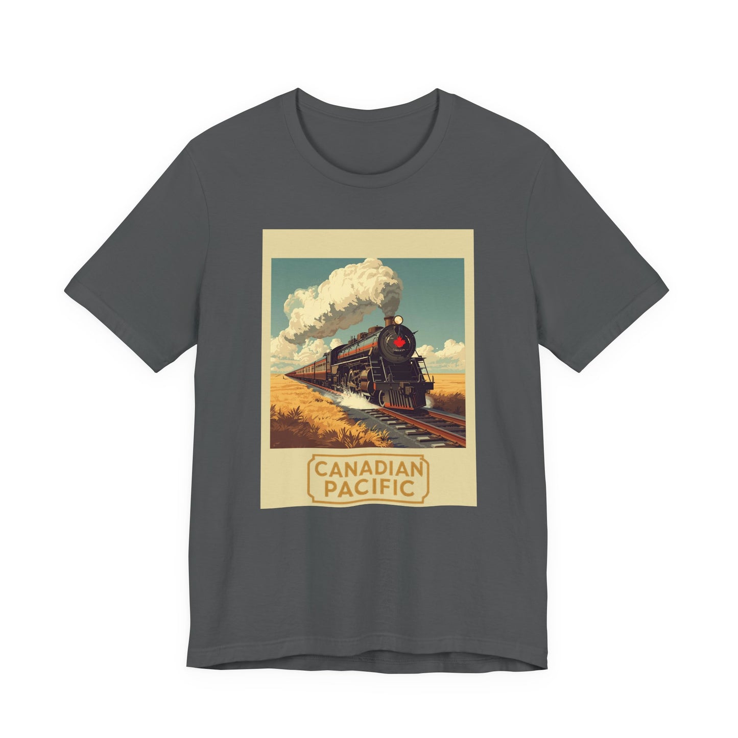Canadian Pacific Vintage Train T‑Shirt — Retro Steam Locomotive Tee