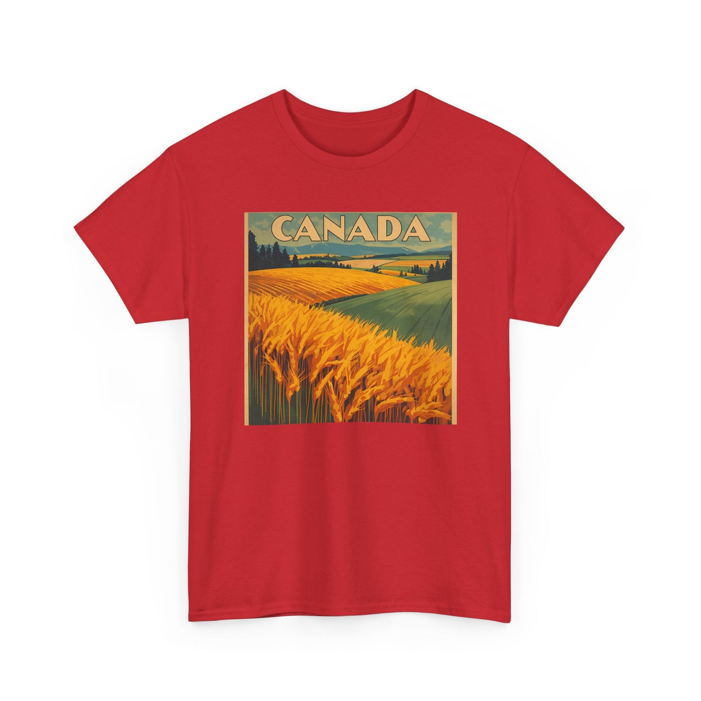 Canada Prairie Wheat Vintage Travel T‑Shirt